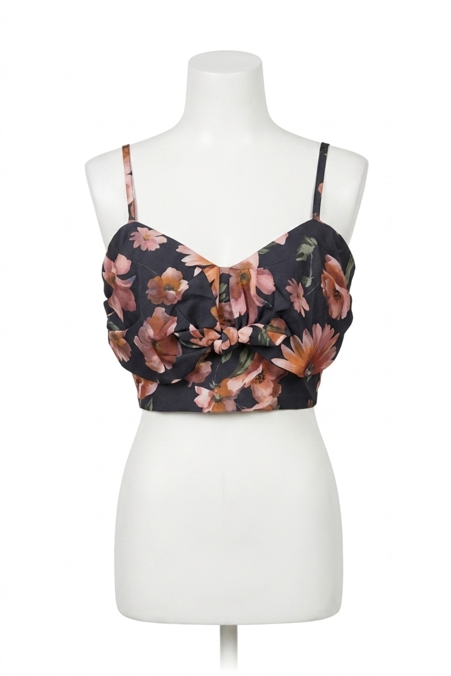 NEW THE KOOPLES floral crop top in floral